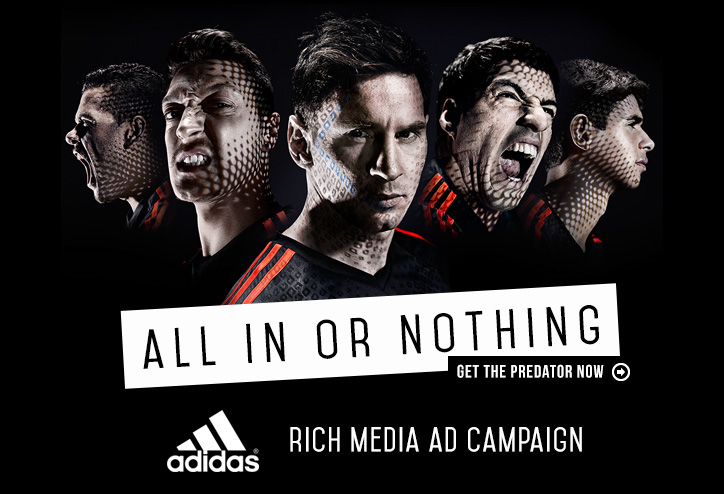 Veel Dekking aankomst Adidas All In Or Nothing Rich Media Ad Campaign on Behance