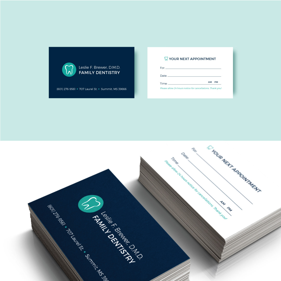 Family Dentist Business and Appointment Card Design  Behance Regarding Dentist Appointment Card Template