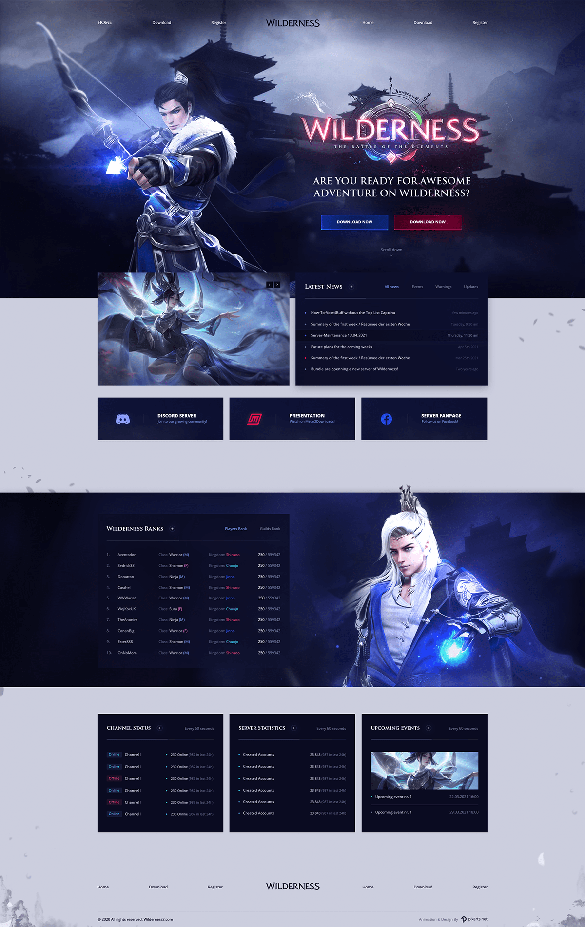 GAMING WEBSITE - WEB DESIGN on Behance