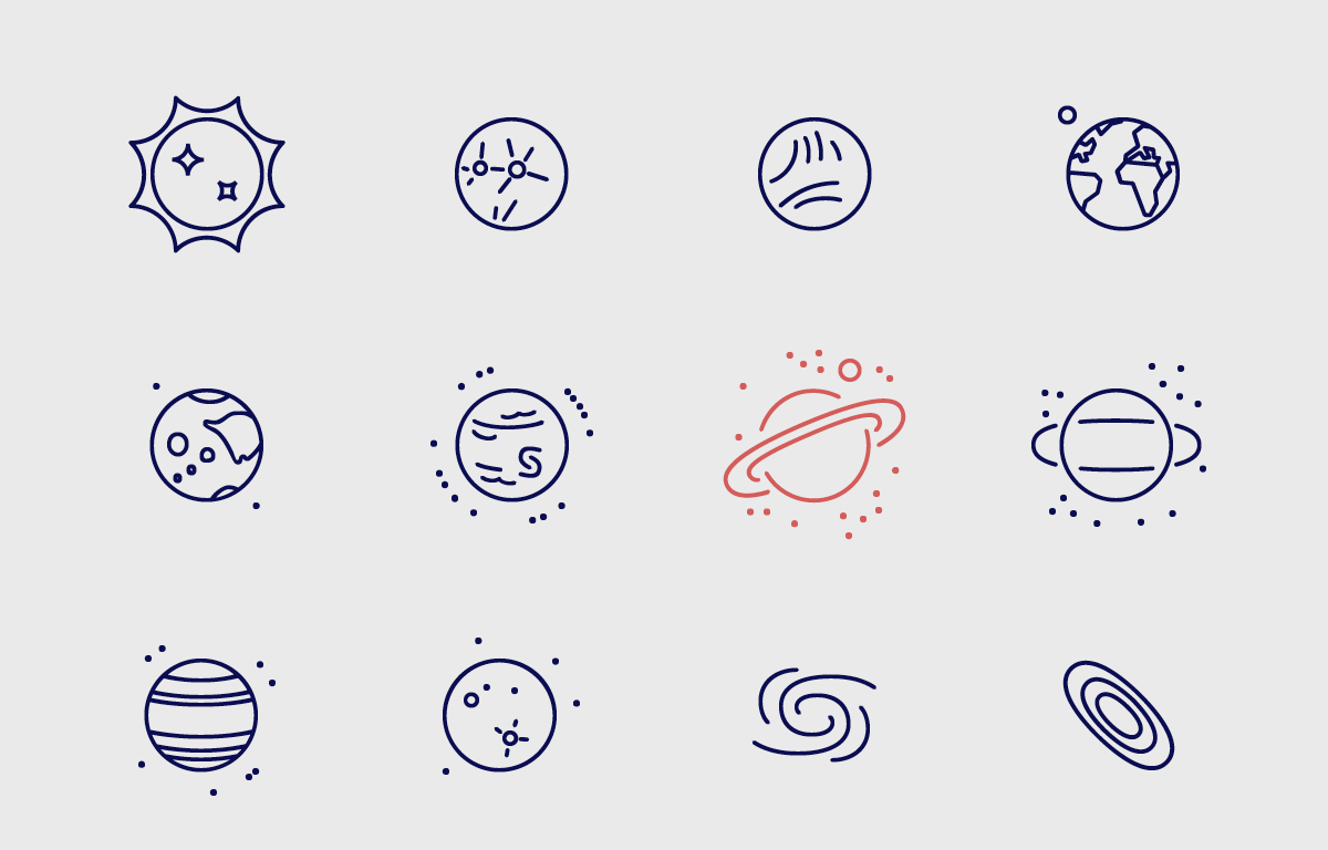 Moon Icon, Solar System Iconpack