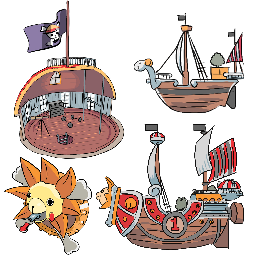 Thousand Sunny One Piece Pieces  One Piece Thousand Sunny Merry