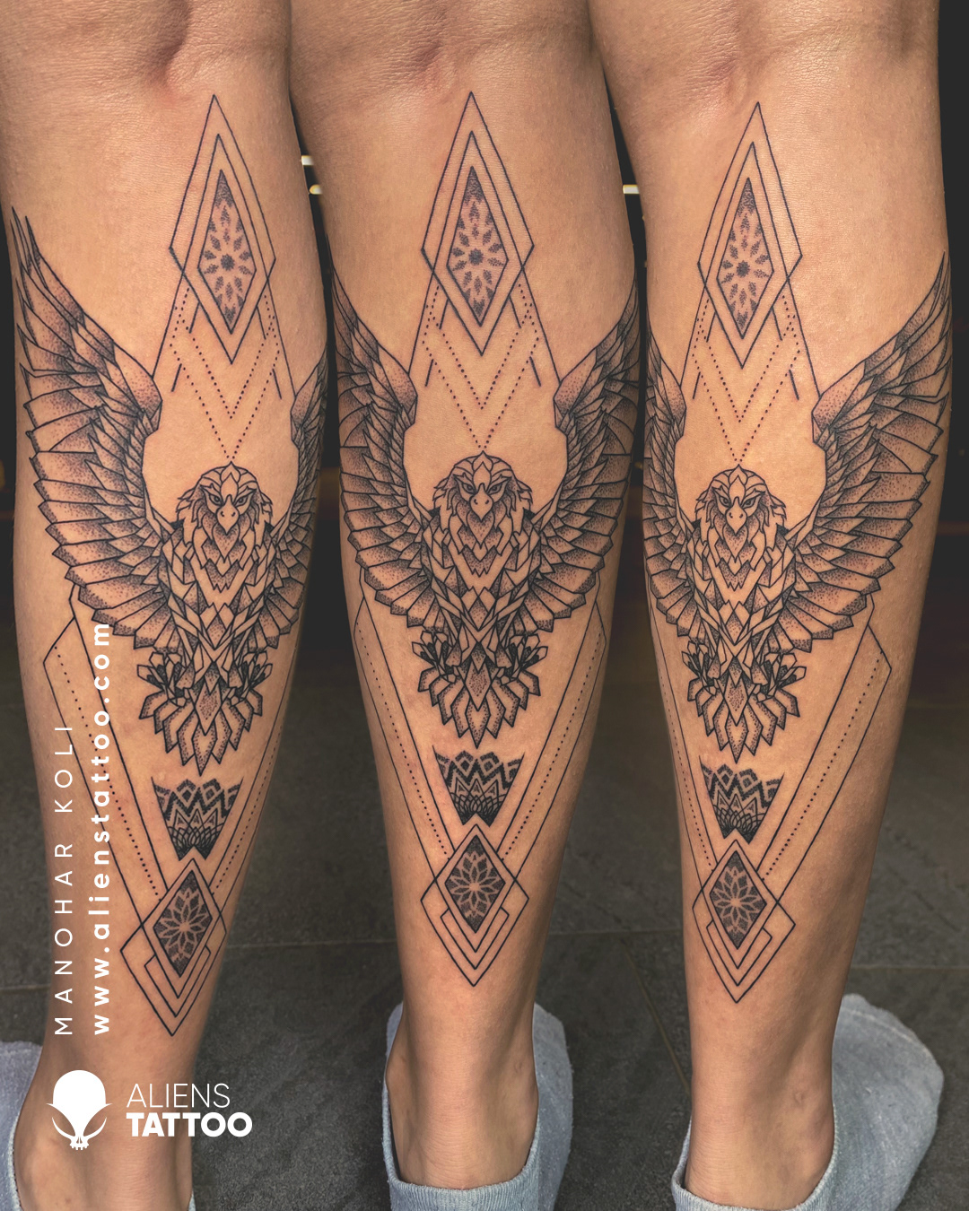 Throwback to this amazing Geometric Eagle Tattoo on Behance