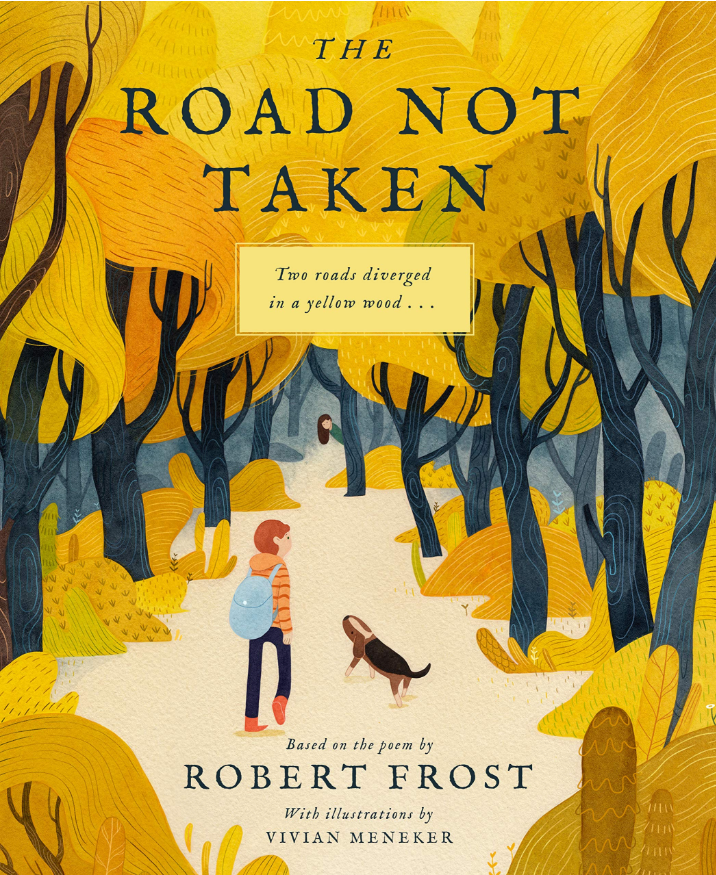 The Road Not Taken by Robert Frost / Art Print Drawing Poem - Etsy Australia