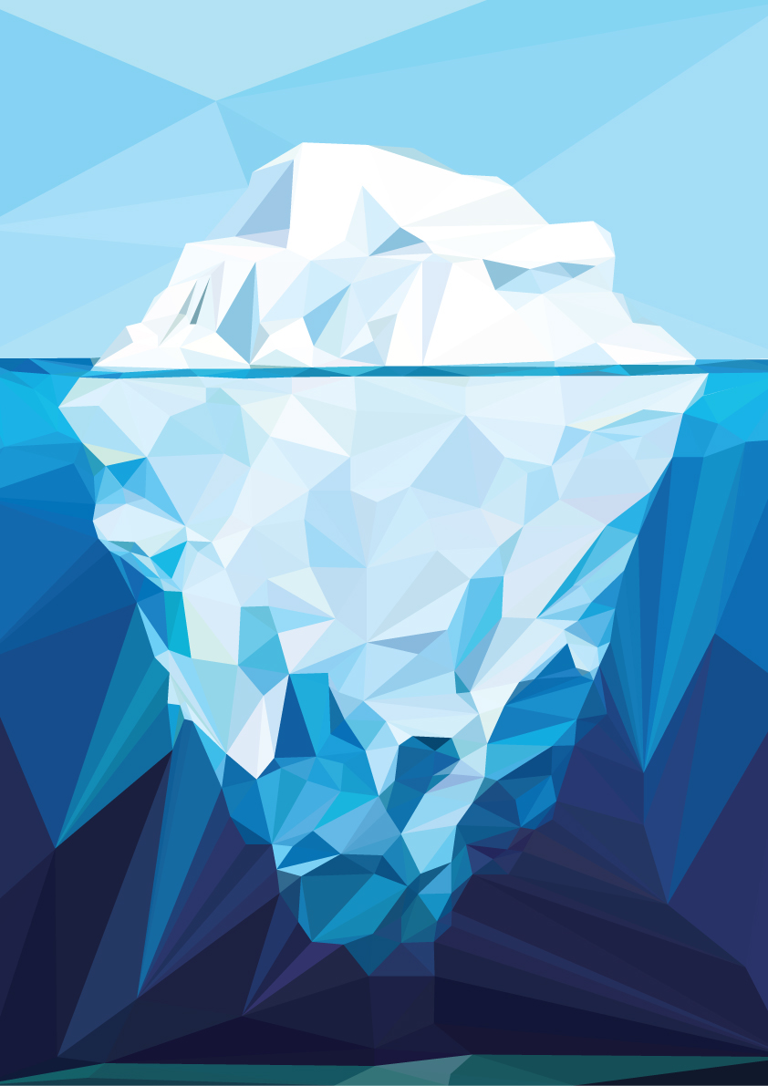 Iceberg Polygon Art on Behance