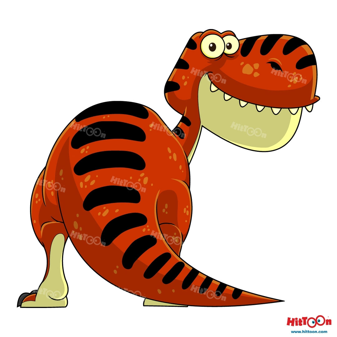 Tyrannosaurus Rex Dinosaur Cartoon Character On Behance