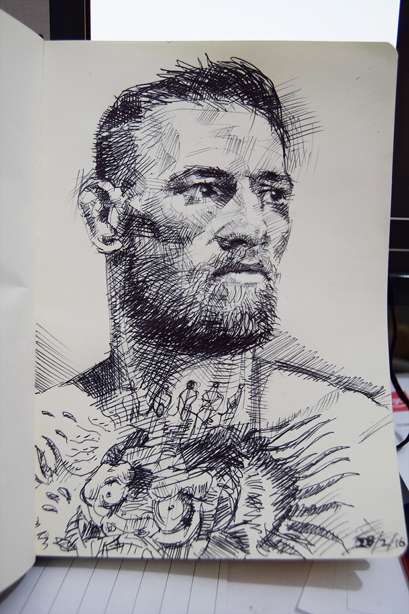 Conor Mcgregor Portrait Print  ART BY ARJO