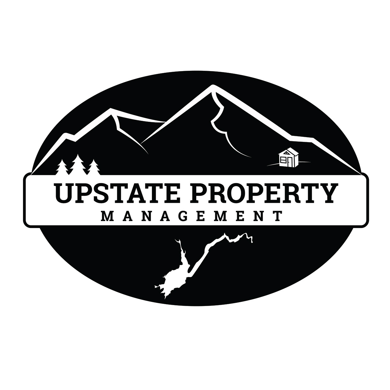 Upstate Property Management Logo and Business Cards on