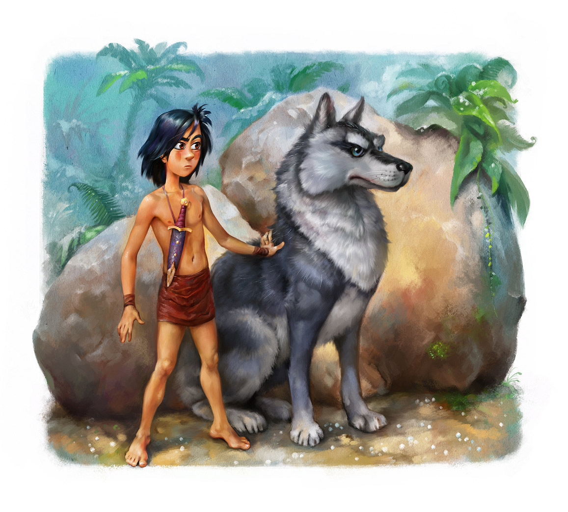 Mowgli. Illustrations for the 