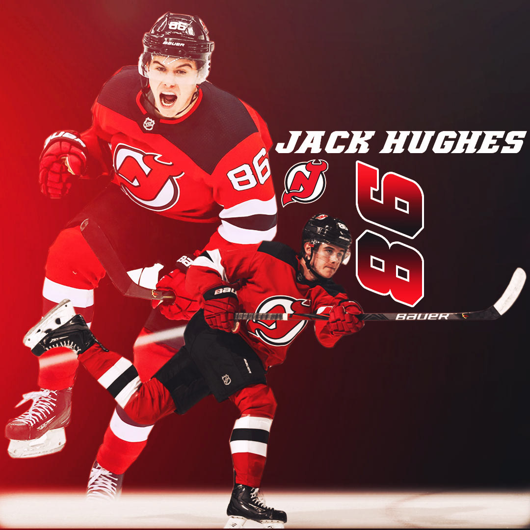 jack hughes | Sticker