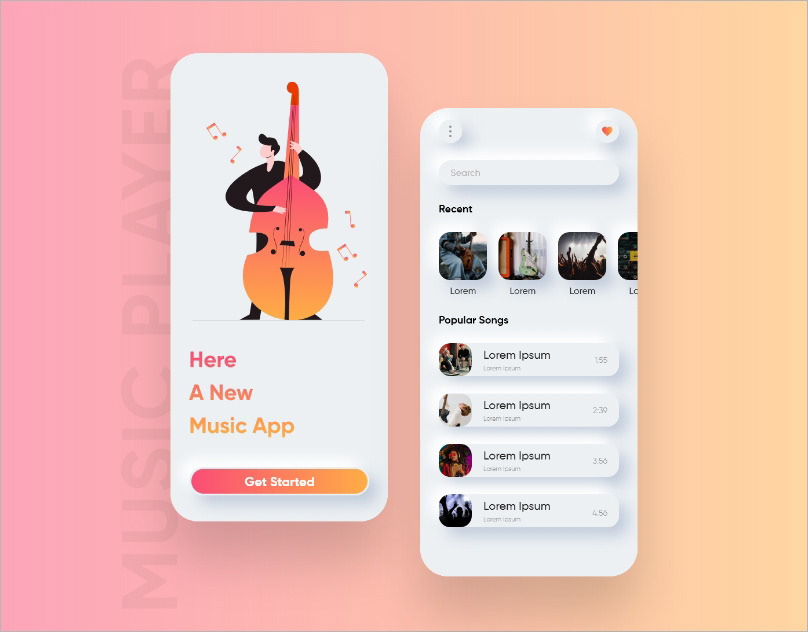 Music Player UI Design on Behance