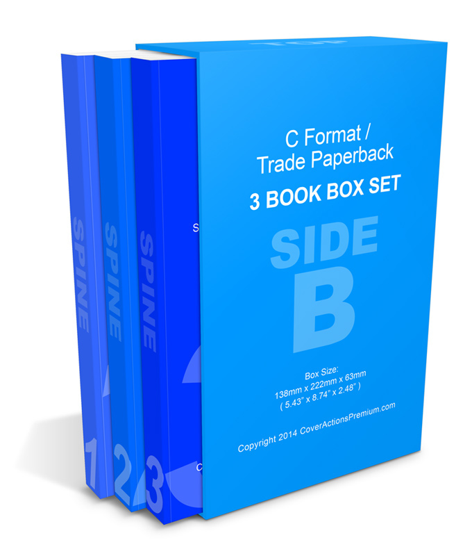 3 Book Box Set Mockup On Behance