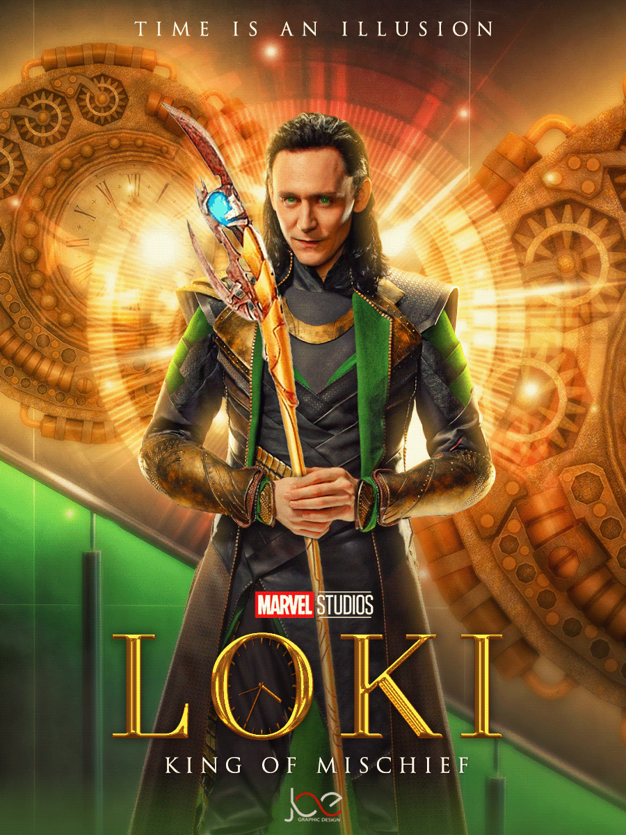 Loki TV series poster on Behance
