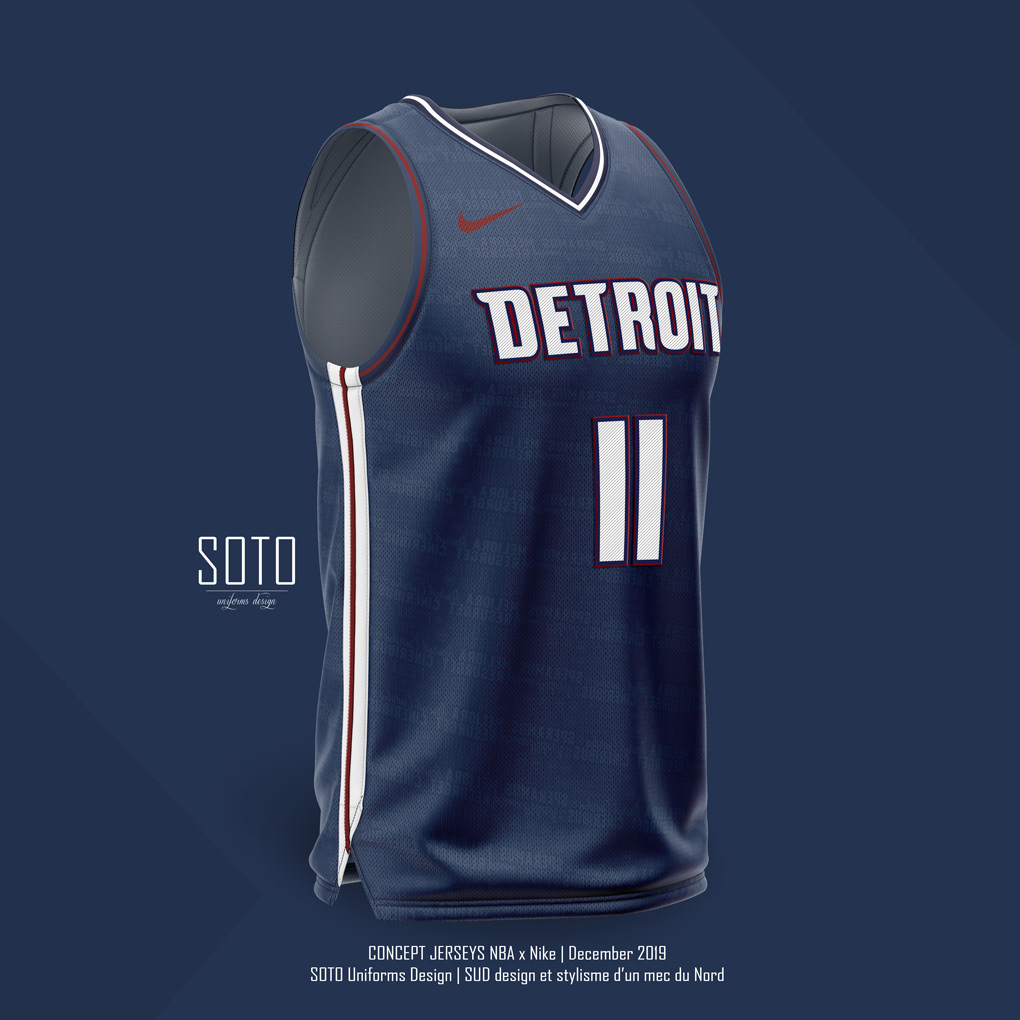 NBA City Edition - DETROIT PISTONS - concept by SOTO on Behance