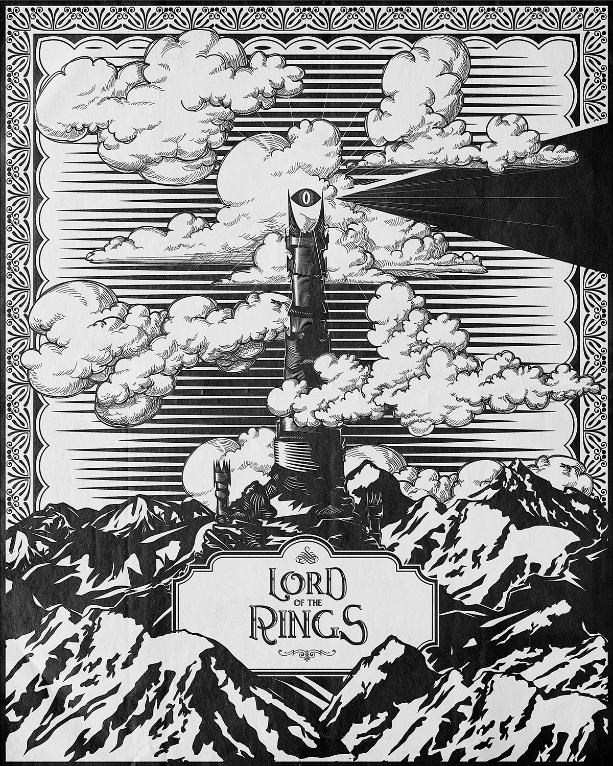 Poster Lord of the Rings - Sauron Tower