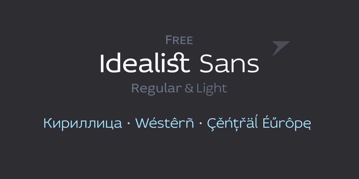 Free Idealist Sans on Behance