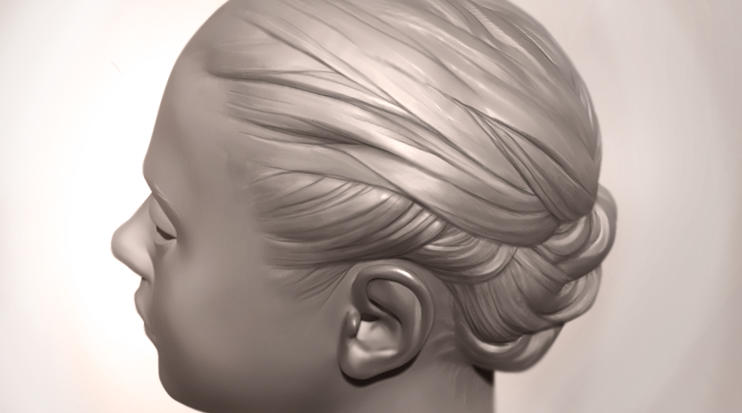 Speed-sculpting hair in ZBrush (timelapsed 3D) :: Behance