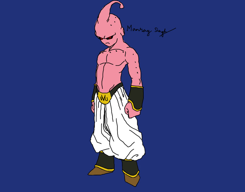 Recent Kid Buu drawing of mine. Which Majin Buu form is your