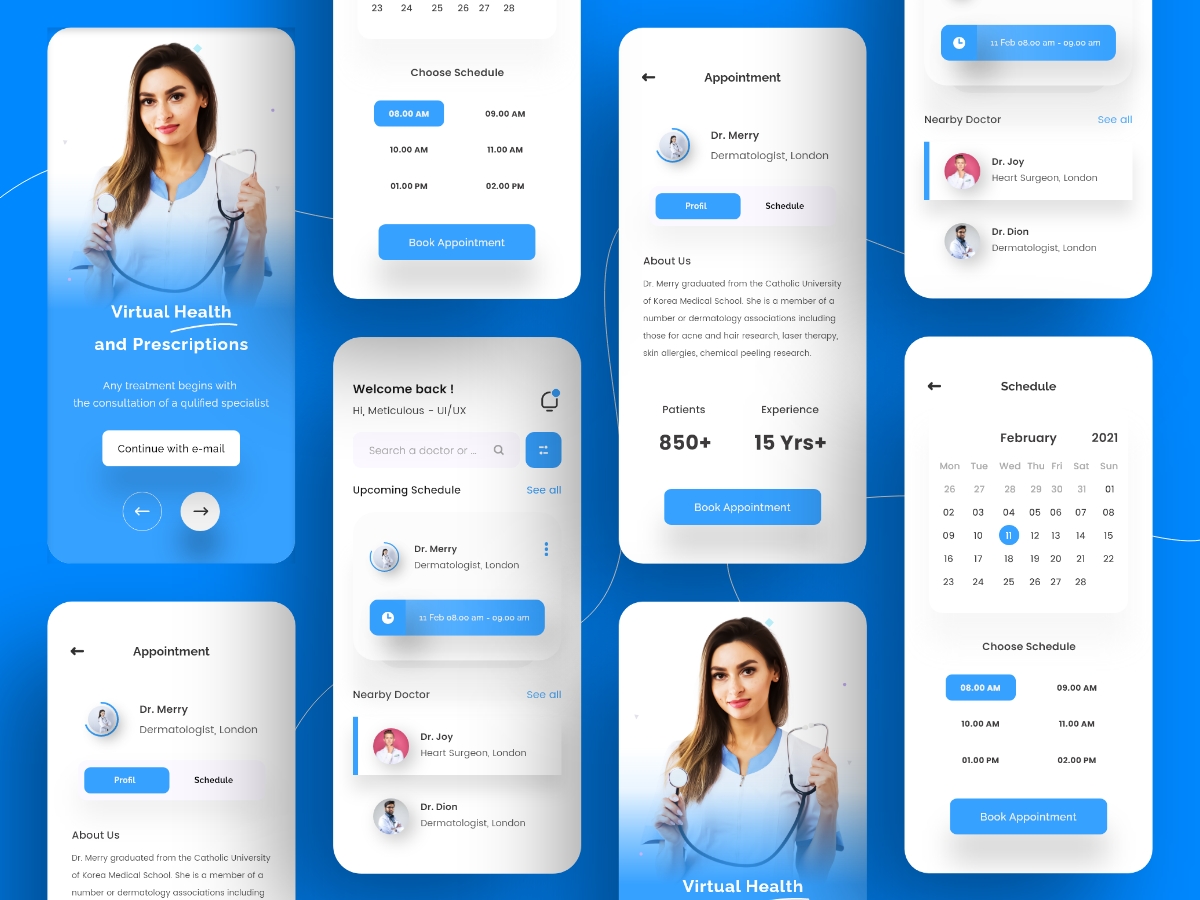 Online Doctor's App  Medical Appointment on Behance