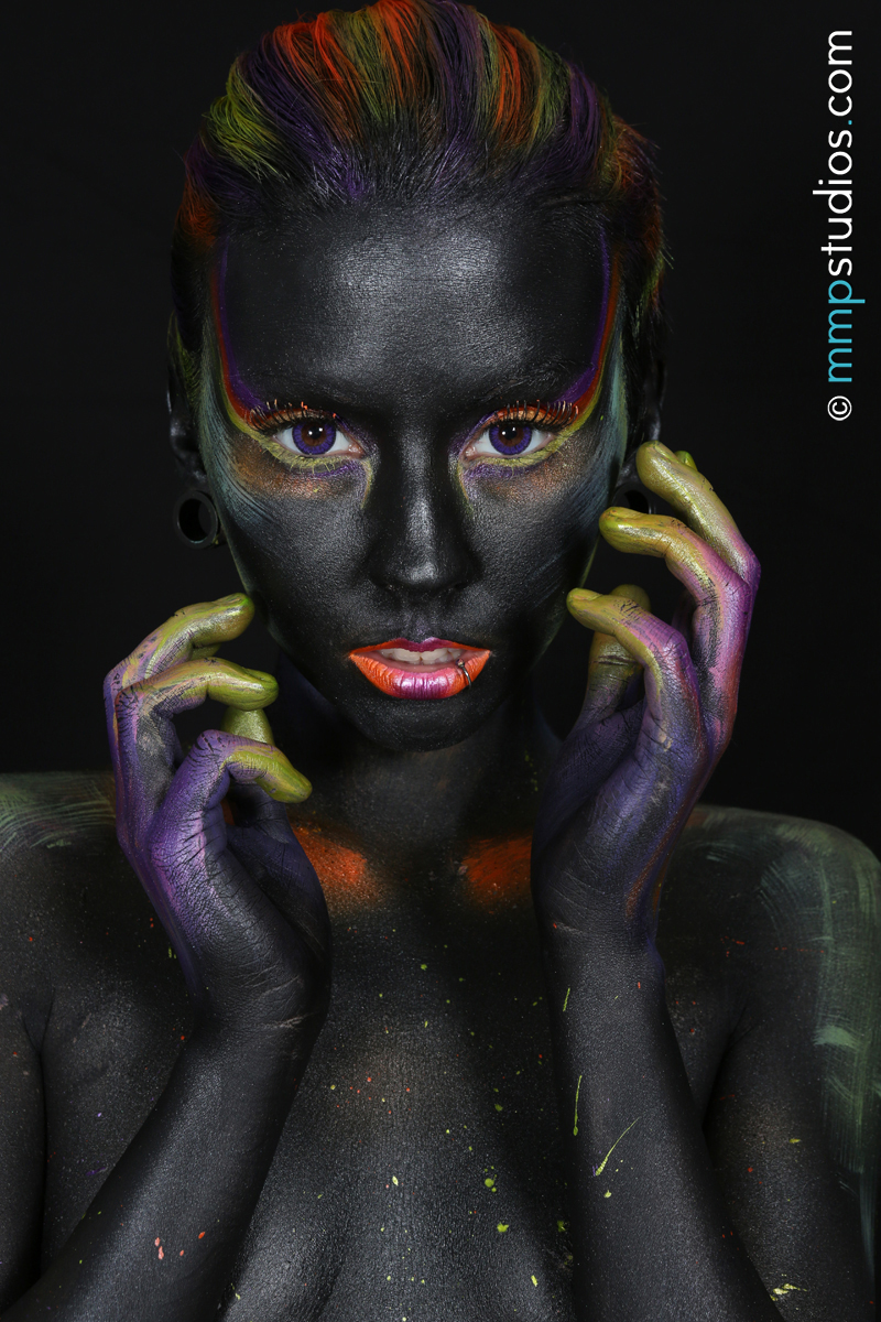 Paint It Black Body Paint Photoshoot :: Behance