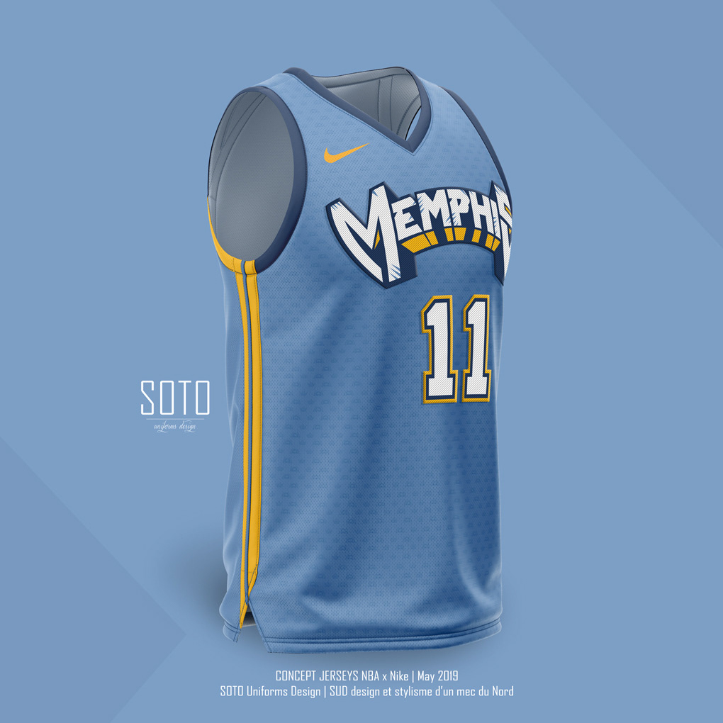 Memphis GRIZZLIES Nike NBA jersey by SOTO UD on Behance