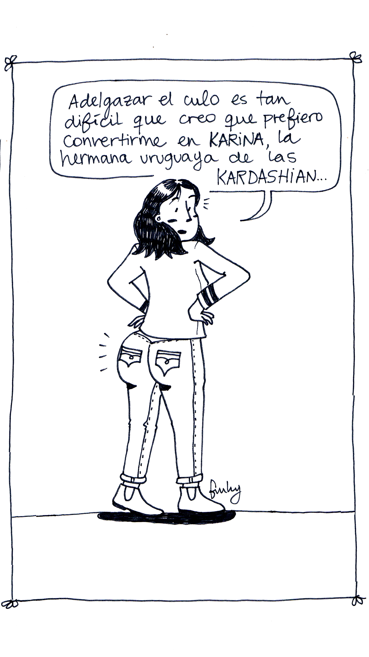 humor humor gráfico historieta cartoon caricatura Kim Kardashian philosophy 