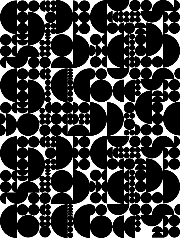 pattern geometric black & white