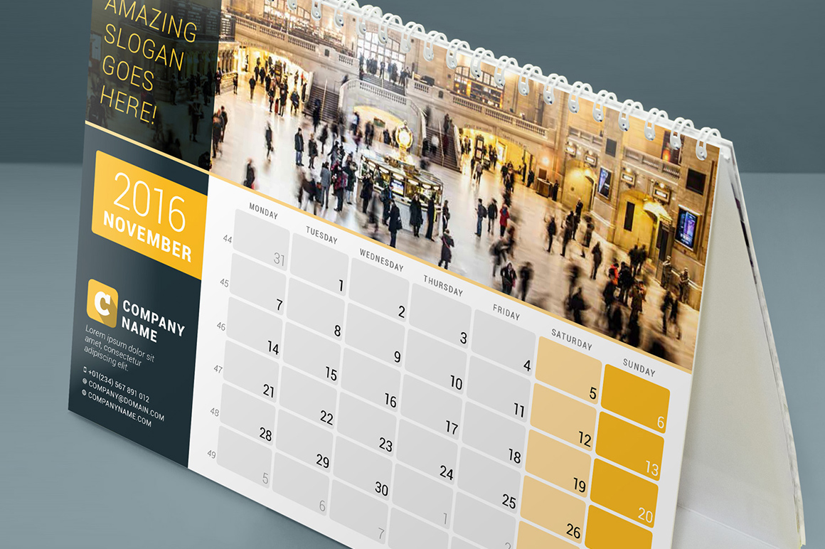 calendar Calender desk calendar page Stationery template design Monday sunday year week weekday business company Office