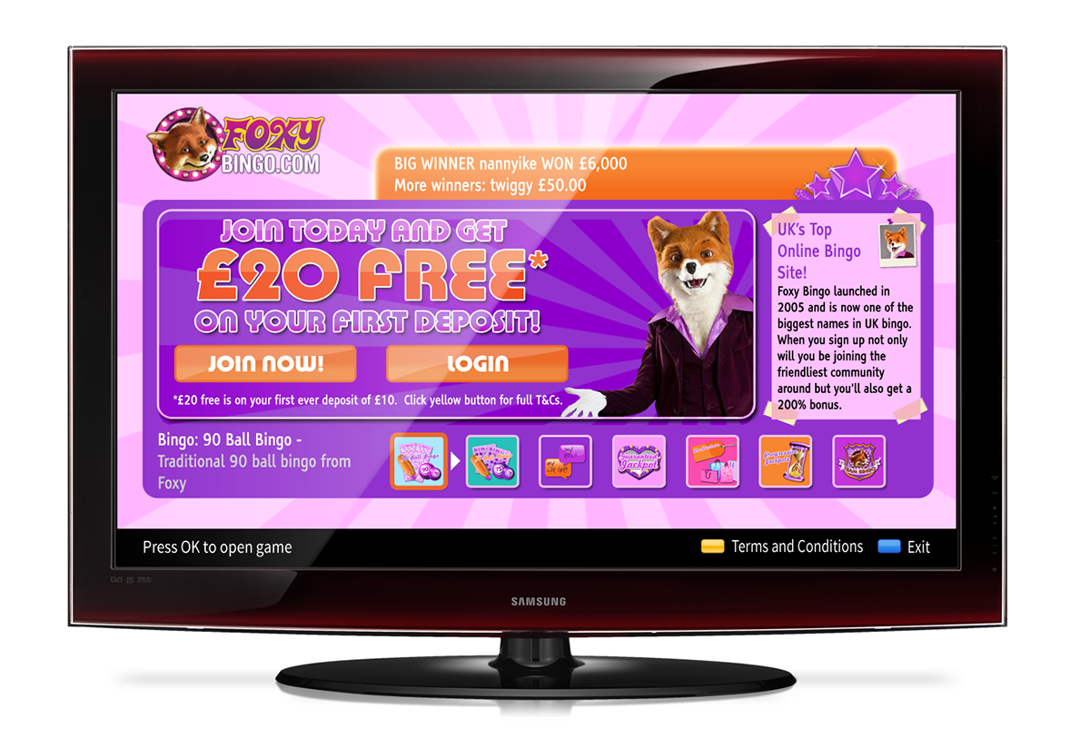 smart tv tv bingo HD Foxy