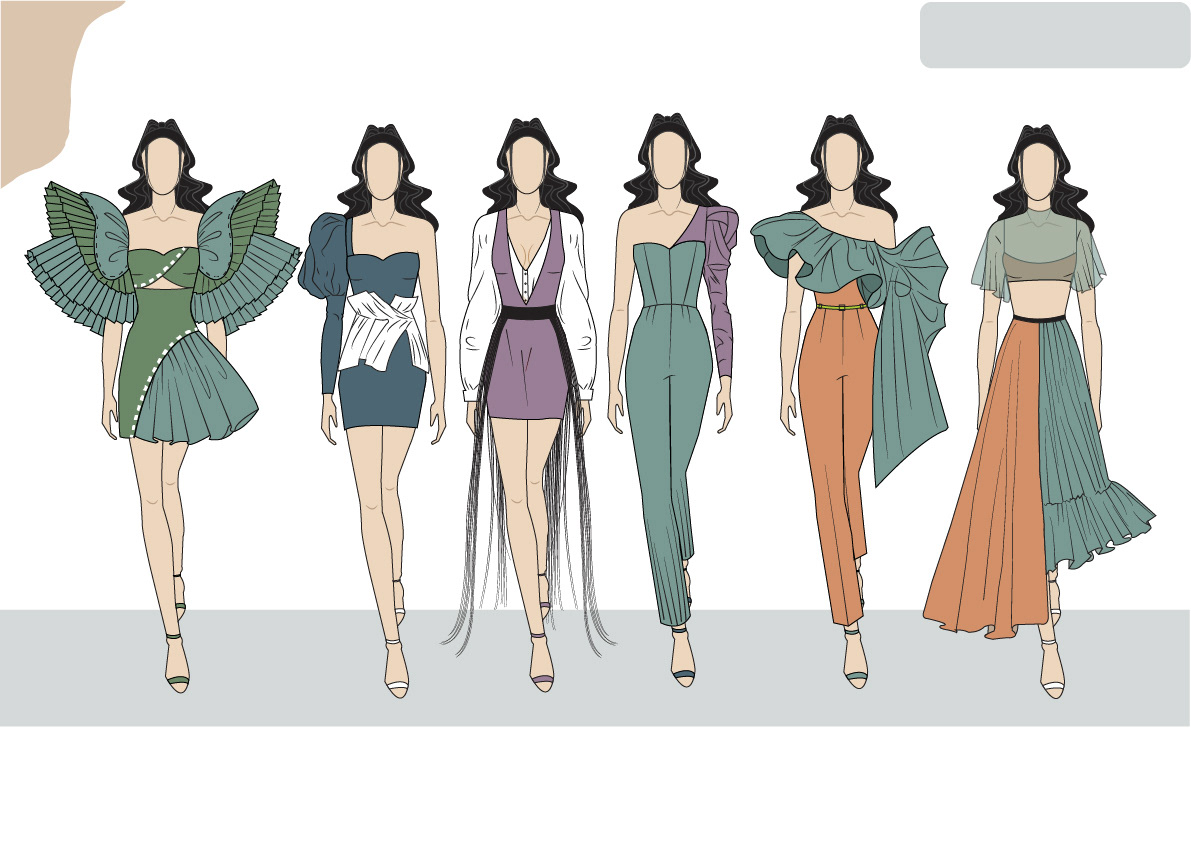 digital illustration Fashion  fashion illustration ILLUSTRATION  pastel color portfolio