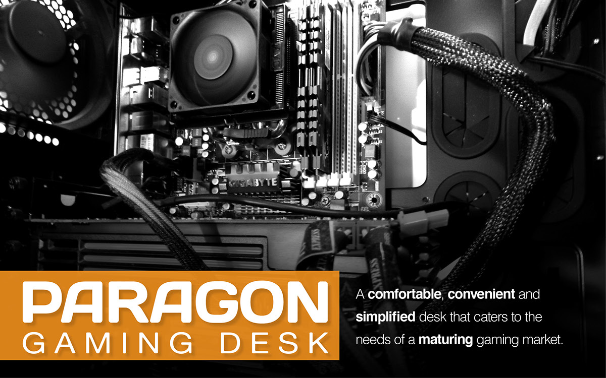 desk Gaming furniture pc gaming paragon vikter Kickstarter