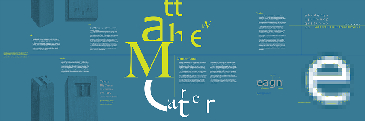 poster tryptic matthew carter type designer digital type