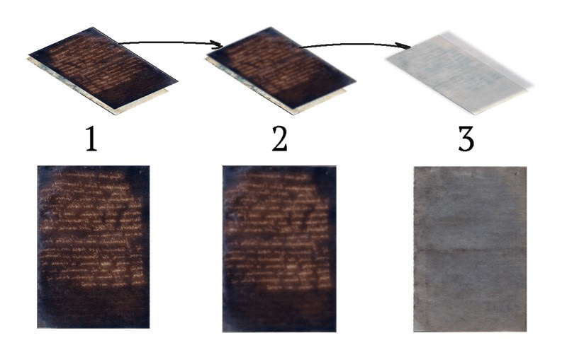 auschwitz ww2 manuscript recovering retouching  multi-spectral imaging Marcel Nadjary forest holocaust shoa