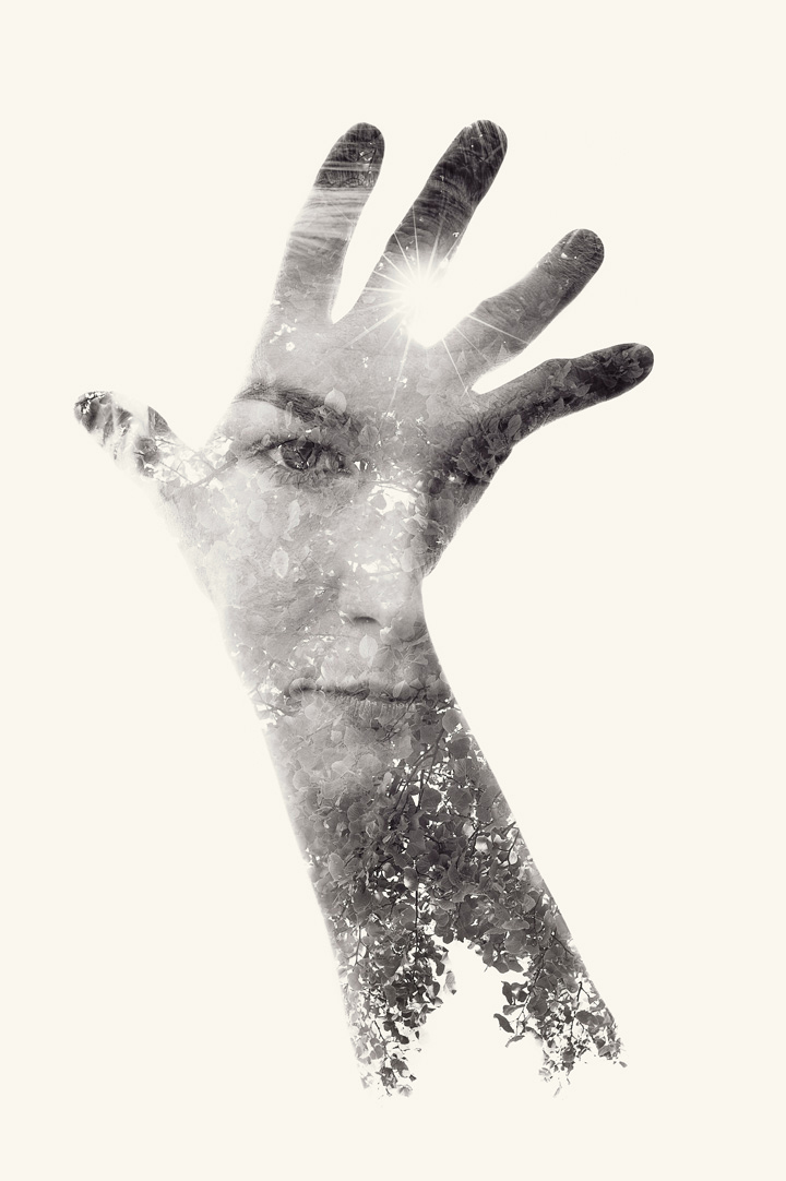 multiple exposure double exposure Christoffer Relander  Finland portraits  nature D700 we are nature