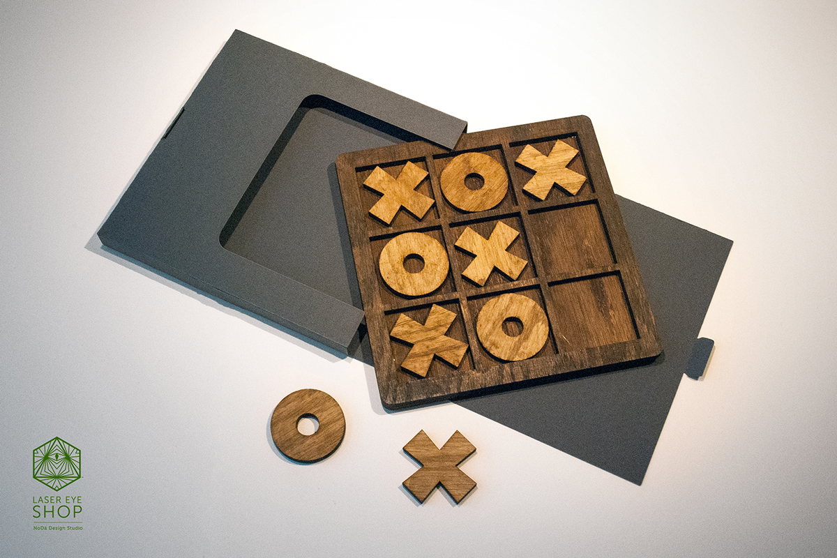 Lasercut wood Games tictactoe tangram boardgames tablegames