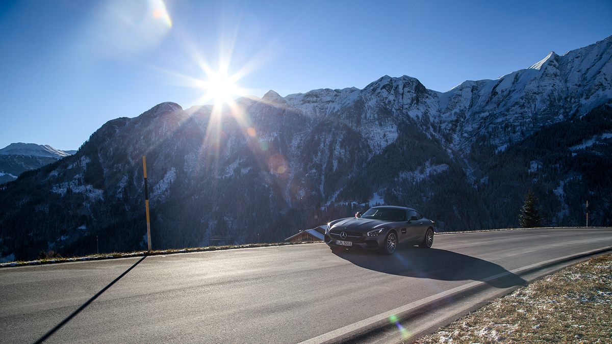 mercedes Benz mercedes-benz AMG gts AMGGTS Switzerland mountains alps luxury v8 Biturbo RoadTrip lifestyle Burmester