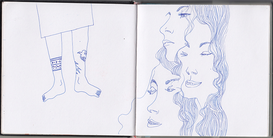 life sketch sketchbook people Love Experience