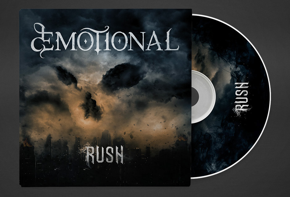 CD cover album art metal skull ruins  chaos demon evil city