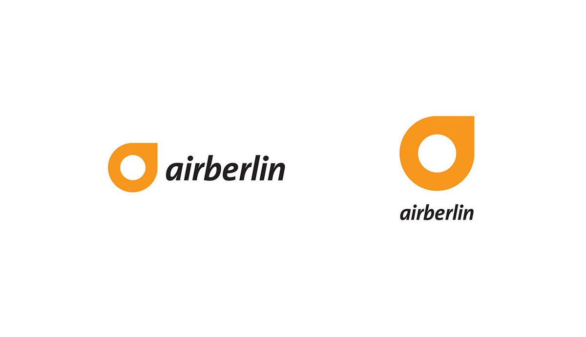 airberlin air berlin germany orange airline rebranding transmedia Identity System CIS logo