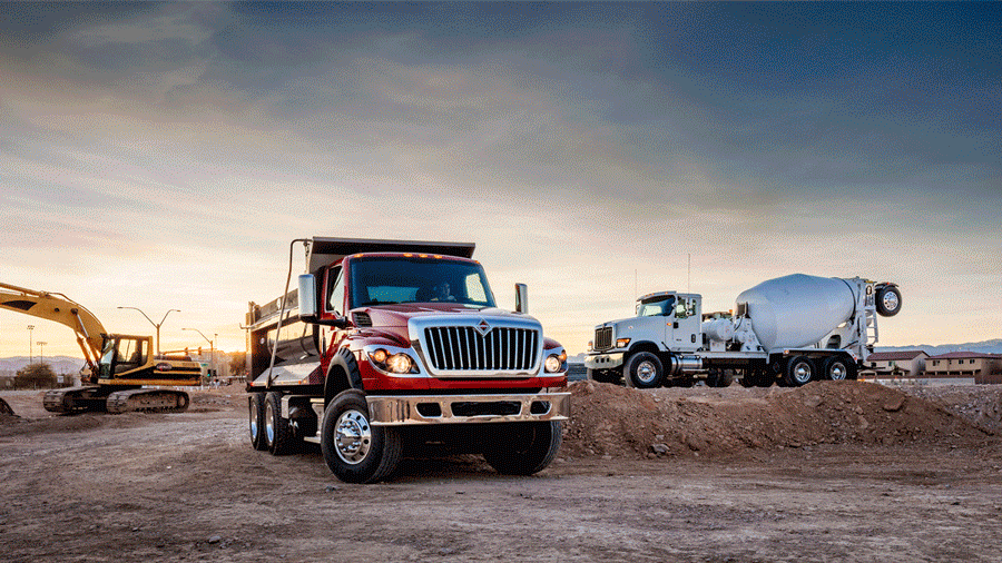 International trucks camiones print mock up retoque retouching  publicidad ads Vehículos