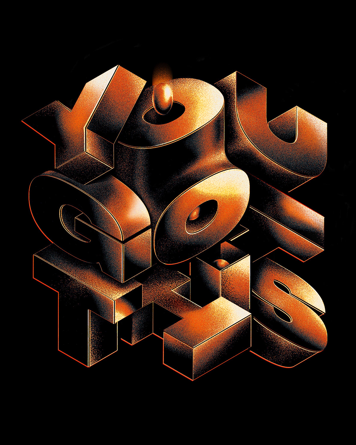 design hustwilson ILLUSTRATION  lettering letters orange type