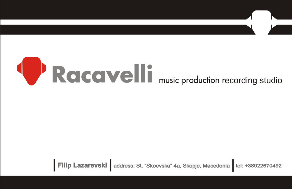 racavelli visual identity studio poster logo