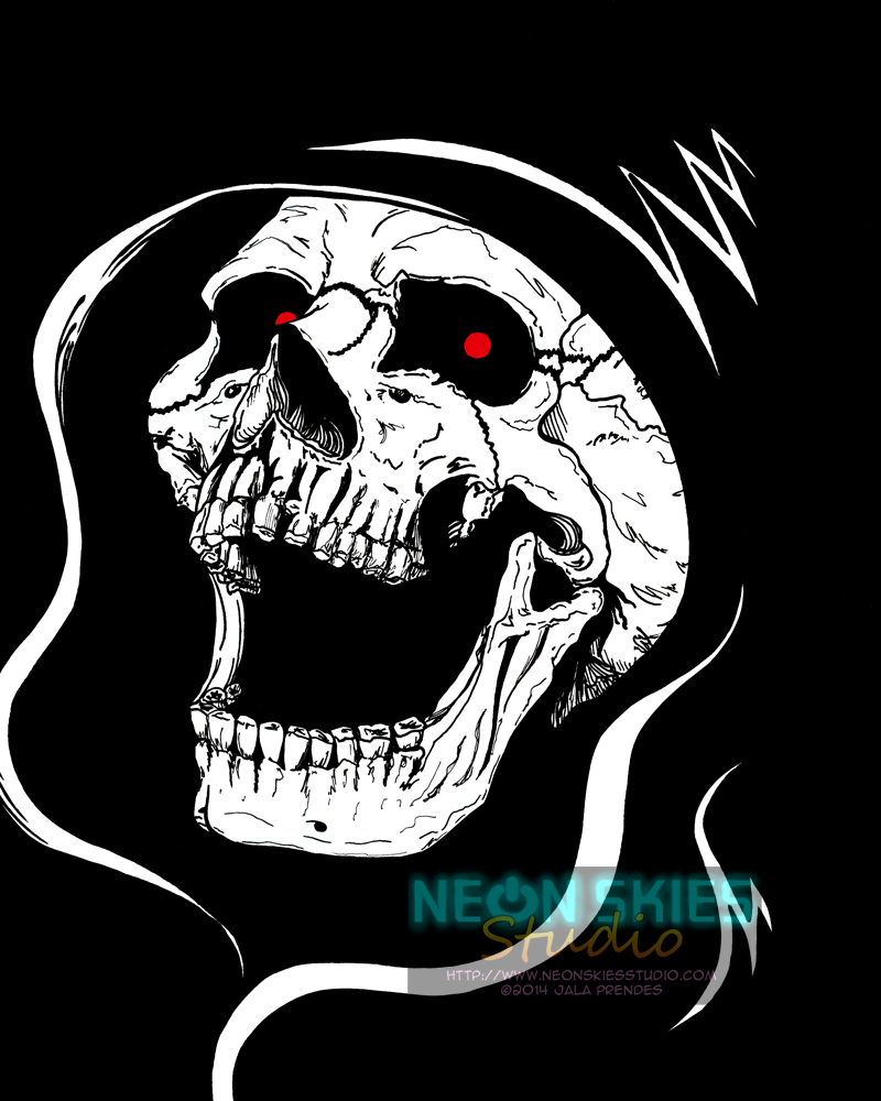 death that's death c'est la mort skull grim reaper Angel of Death horror black dark macabre