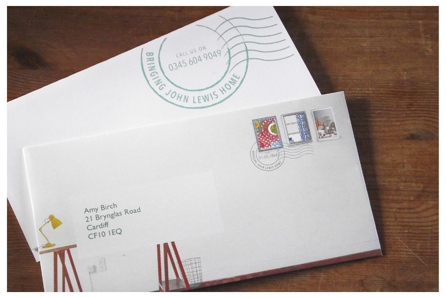 D&AD new blood John Lewis home delivery envelopes stamps delivery