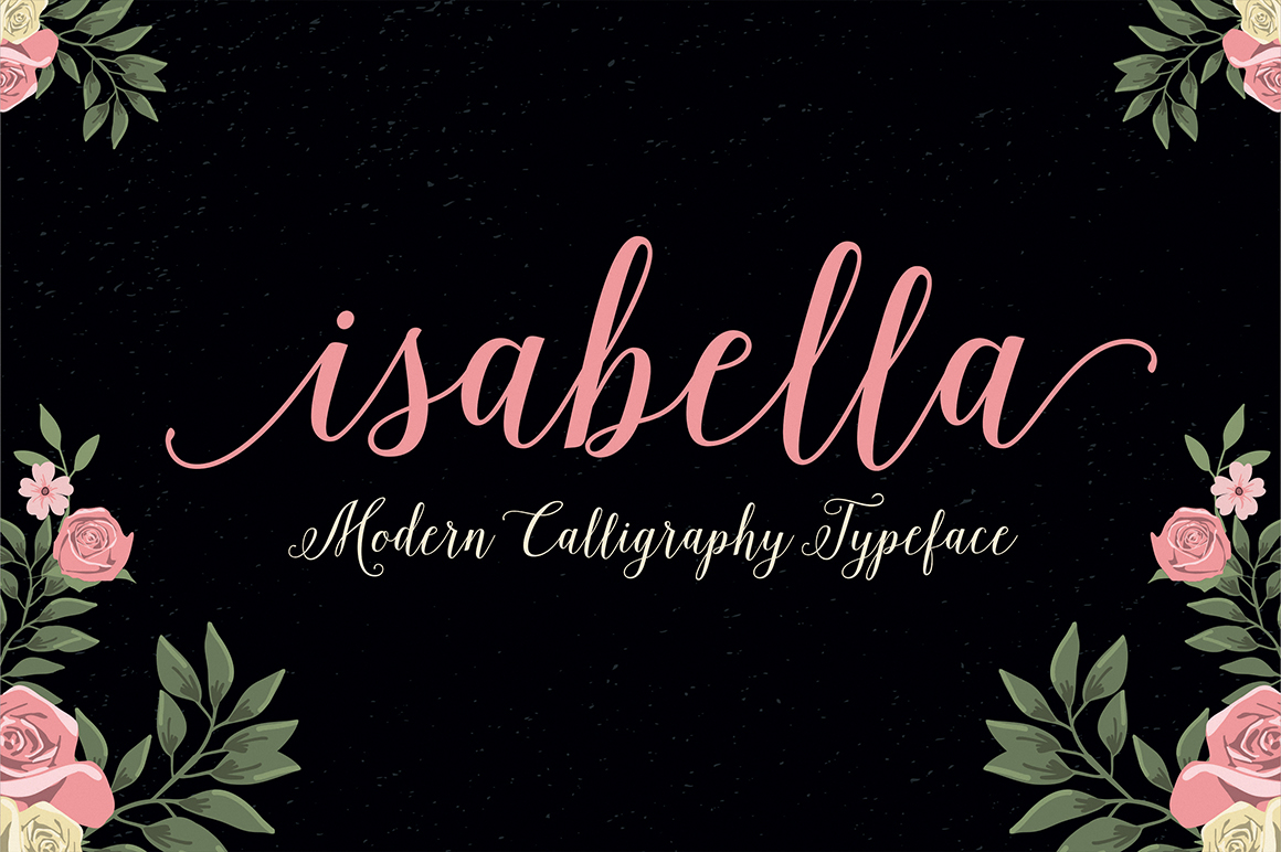 font Script Typeface isabella modern contemporary monoline