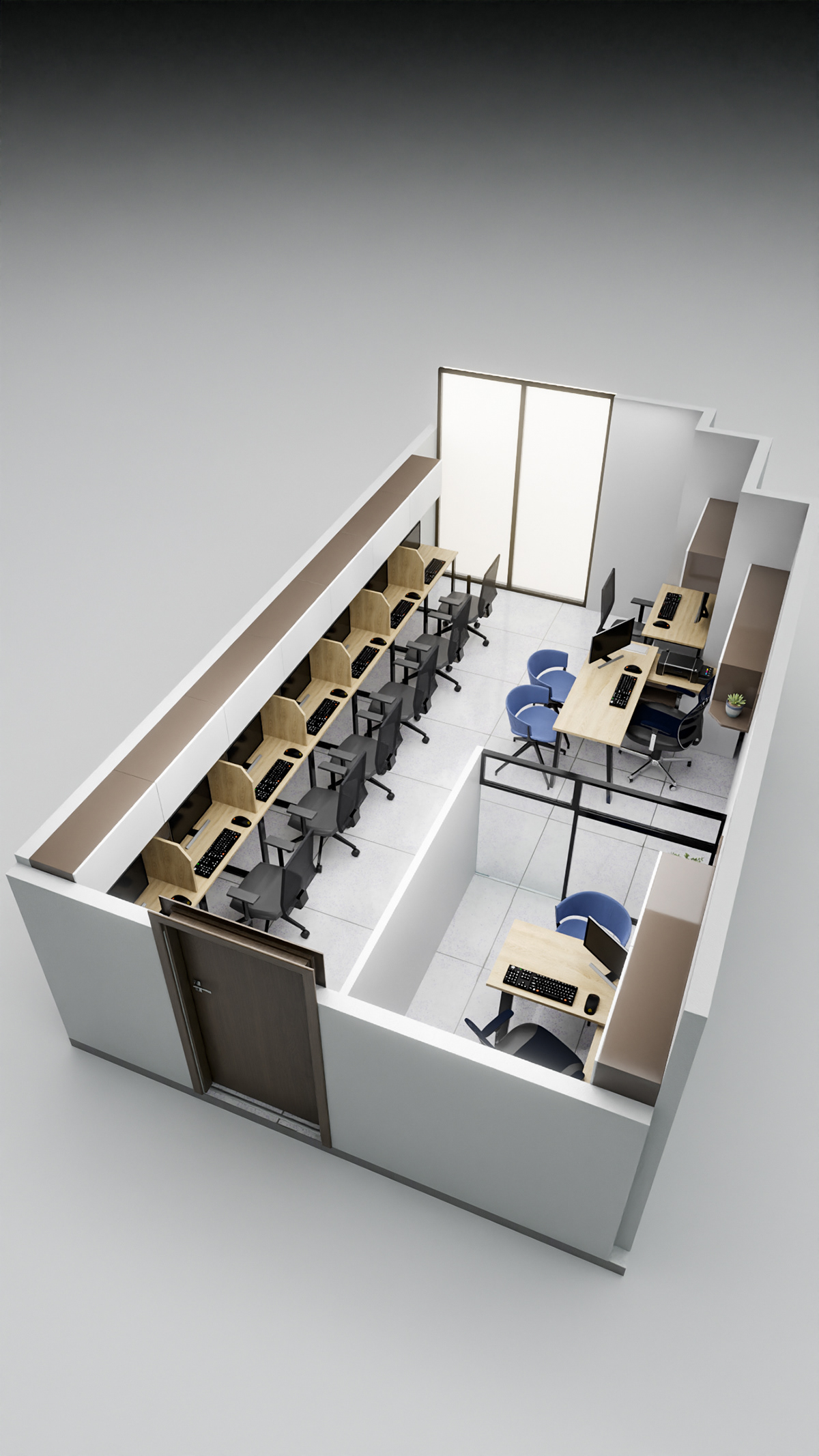 architecture Render 3D blender 3d modeling Office Design furniture interior design  office furniture archviz