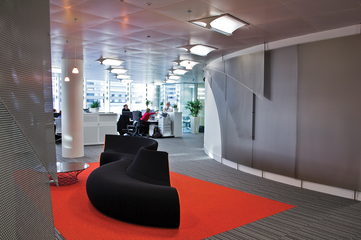 DZ Bank dz bank ag st pauls Cheapside  office workplace refurbishment design interiors Office interior