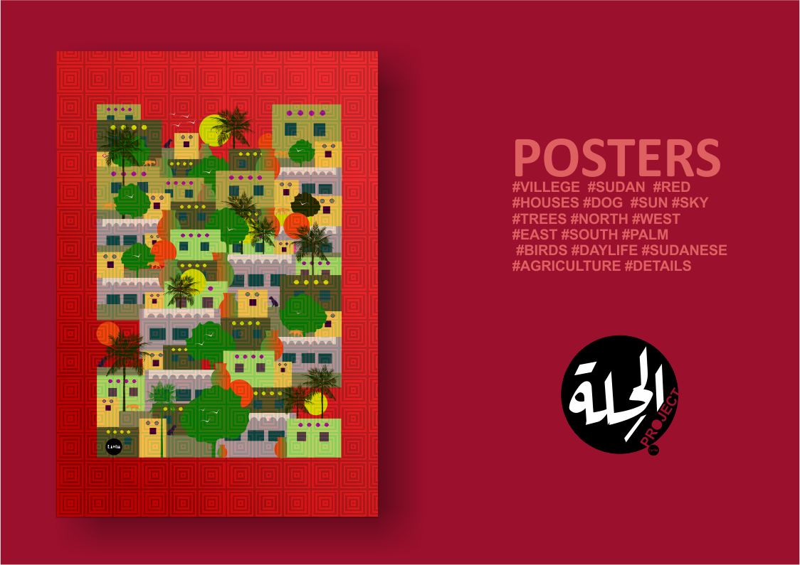 colors posters Sudan village