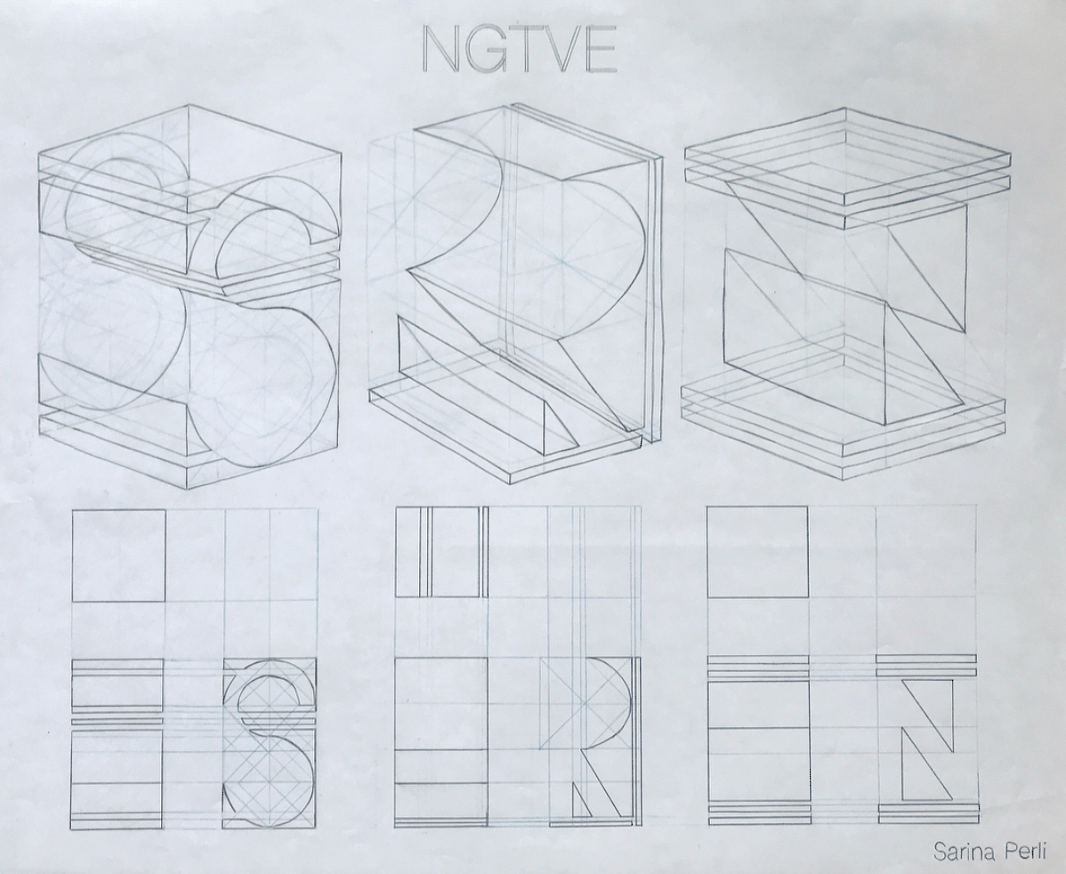 orthographic view Drawing  design geometric solids drawing for design