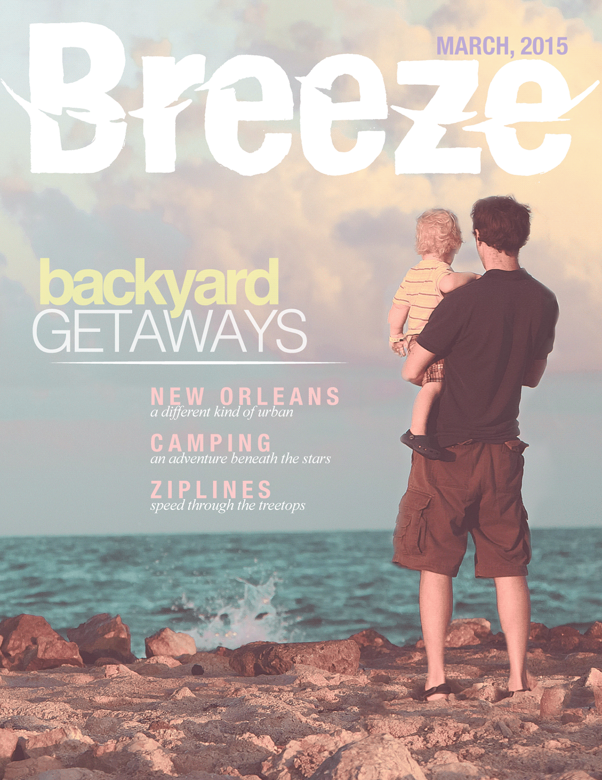 Breeze magazine SCAD Layout Design spread design