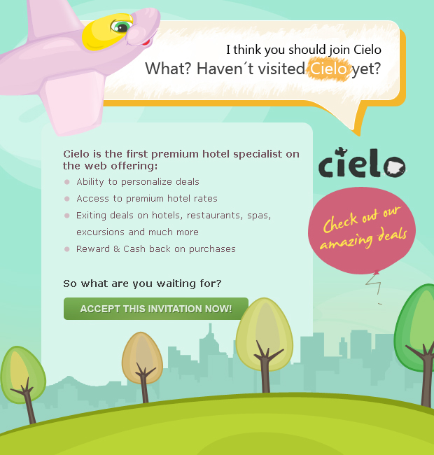 CIelo user interface Travel Web Design 